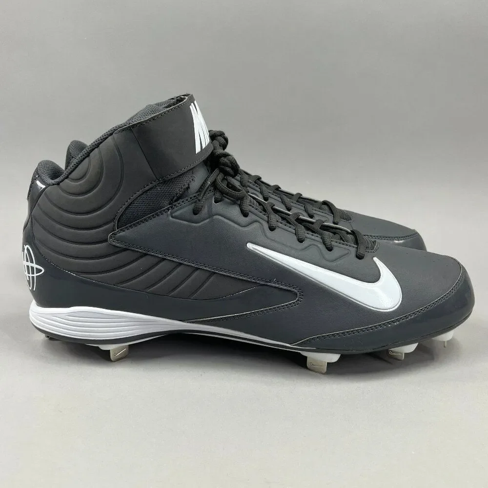 Nike Huarache Strike‎ Mid Baseball Cleats Men's Size 16 Grey Metal Performance
